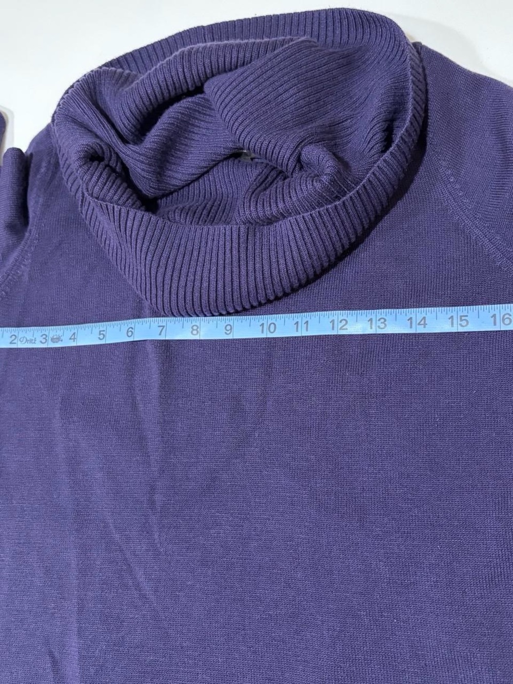 Off-Shoulder Ribbed Knit Sweater - Purple - Picture 5 of 7